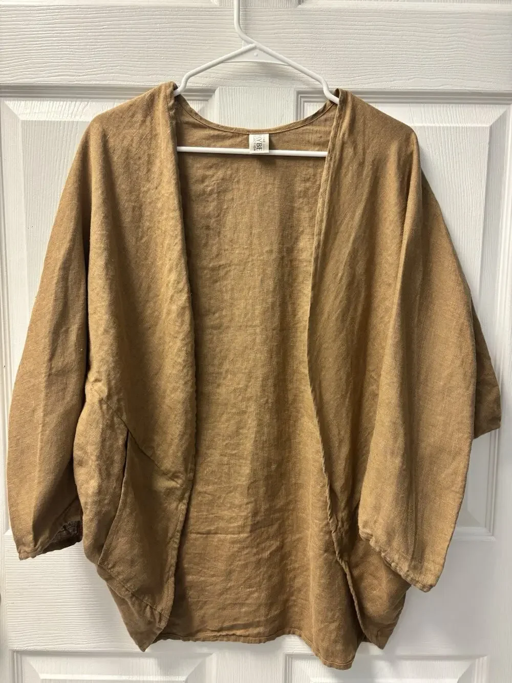 The Maybe collection Brown Linen Cardigan